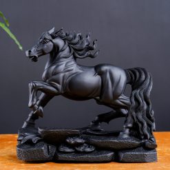 Tượng ngựa để bàn phong thủy Nhất Mã gỗ mun 1 Tượng ngựa để bàn phong thủy Nhất Mã gỗ mun