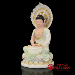 tuong phat a di da chat lieu bot da mau cam thach cao 48cm tong la de cao 60cm vat pham phat giao la boi 4