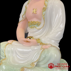 tuong phat a di da chat lieu bot da mau cam thach cao 48cm tong la de cao 60cm vat pham phat giao la boi 7