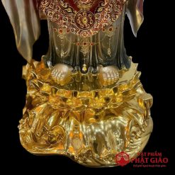 tuong phat a di da dung dai sen chat lieu dong men co cao 88cm ca la de cao 96cm vat pham phat giao la boi 6