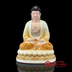 tuong phat a di da ngoi de sen to ve gam hoa bang bot da cao 30cm 40cm 48cm vat pham phat giao la boi 2