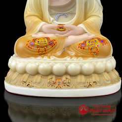 tuong phat a di da ngoi de sen to ve gam hoa bang bot da cao 30cm 40cm 48cm vat pham phat giao la boi 6