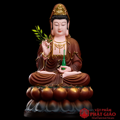 tuong phat ba quan am ngoi composite son nau cao 30cm 40cm 48cm vat pham phat giao la boi 2
