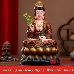tuong phat ba quan am ngoi composite son nau cao 30cm 40cm 48cm vat pham phat giao la boi 5