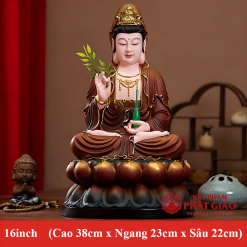 tuong phat ba quan am ngoi composite son nau cao 30cm 40cm 48cm vat pham phat giao la boi 6