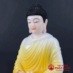 Tượng Phật Bổn Sư Thích Ca Ngồi Tĩnh Tâm Bằng Bột Đá Sơn Vàng Cam Viền Hoa, Cao 30cm, 40cm, 48cm 6 tuong phat bon su thich ca ngoi tinh tam bang bot da son vang cam vien hoa cao 30cm 40cm 48cm vat pham phat giao la boi 3
