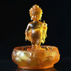 Tượng Phật Đản Sanh Chất Liệu Lưu Ly, Cao 12cm