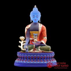 Tượng Phật Dược Sư Lưu Ly Vẽ Màu Cao Cấp, Mẫu Mật Tông, Cao 10cm, 18cm 7 tuong phat duoc su luu ly ve mau cao cap mau mat tong cao 10cm 18cm vat pham phat giao la boi 2