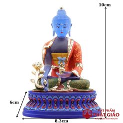 Tượng Phật Dược Sư Lưu Ly Vẽ Màu Cao Cấp, Mẫu Mật Tông, Cao 10cm, 18cm 1 tuong phat duoc su luu ly ve mau cao cap mau mat tong cao 10cm 18cm vat pham phat giao la boi 8