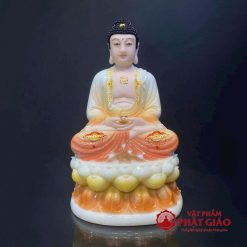 Tượng Phật Dược Sư Ngồi Đài Sen Sơn Họa Tiết, Chất Liệu Bột Đá, Cao 40cm, 48cm 2 tuong phat duoc su ngoi dai sen son hoa tiet chat lieu bot da cao 40cm 48cm vat pham phat giao la boi 2