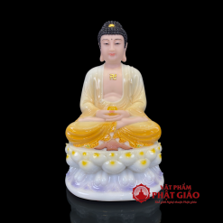 tuong phat duoc su y vang nhat ngoi de sen tim bang bot da cao 30cm 40cm 48cm vat pham phat giao la boi 2