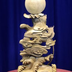 Tượng Phật Quan Âm Đứng Rồng Bằng Gỗ 7 Tượng Phật Quan Âm đứng rồng bằng gỗ