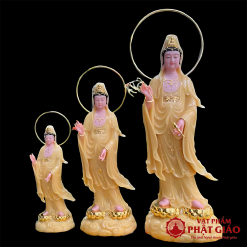 tuong phat quan am dung song lien bot da mau thach anh cao 48cm vat pham phat giao la boi 1