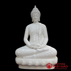 tuong phat thich ca ngoi kieu thai bang su trang cao 36cm 46cm vat pham phat giao la boi 4