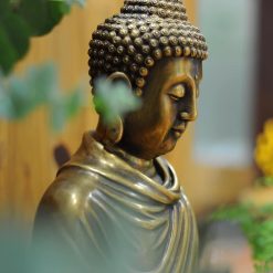 Tượng Phật Thích Ca Ngồi Thiền Bằng Đồng Cao 30cm TP010001 2 Tượng Phật Thích Ca ngồi thiền bằng đồng TP010001