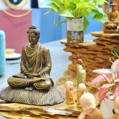 Tượng Phật Thích Ca ngồi thiền trên cỏ Kusa TP000002