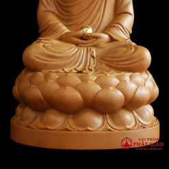 tuong phat thich ca tinh tam ngoi dai sen bang go long nao cao 30cm 40cm 48cm 65cm vat pham phat giao la boi 5