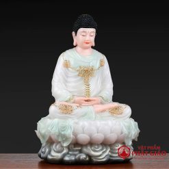 tuong phat thich ca tinh tam ngoi non nuoc bot da cam thach cao 48cm vat pham phat giao la boi 8