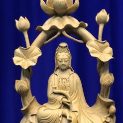 Tượng Quan Âm Bồ Tát Bằng Gỗ - Tượng Quan Âm Bồ Tát Liên Hương