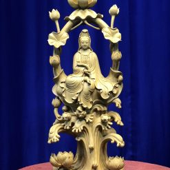 Tượng Quan Âm Bồ Tát Bằng Gỗ - Tượng Quan Âm Bồ Tát Liên Hương