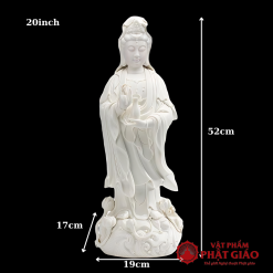 tuong quan am bo tat dung chat lieu su trang cao 40cm 45cm 52cm vat pham phat giao la boi 8