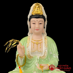 tuong quan am bo tat ngoi dai sen bang bot da xanh trang vien vang cao 30cm 40cm 48cm 4