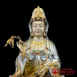 tuong quan am bo tat ngoi dai sen bang dong men co son bac an bao cao 30cm 40cm 48cm 65cm vat pham phat giao la boi 5