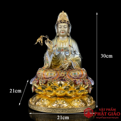 tuong quan am bo tat ngoi dai sen bang dong men co son bac an bao cao 30cm 40cm 48cm 65cm vat pham phat giao la boi 8