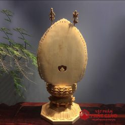 tuong quan am thien thu co la de chat lieu go bach cao 28cm vat pham phat giao la boi 5