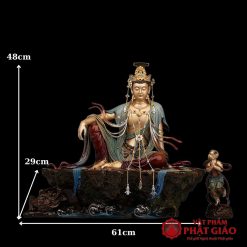 tuong quan am tu tai bang dong mau co kim cao 48cm vat pham phat giao la boi 6