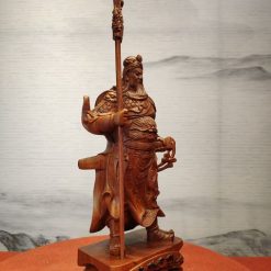 Tượng Quan Công gỗ hương nguyên khối 2 Tượng Quan Công gỗ hương nguyên khối