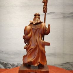 Tượng Quan Công gỗ hương nguyên khối 3 Tượng Quan Công gỗ hương nguyên khối