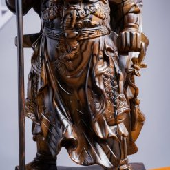 Tượng Quan Công gỗ mun hoa cao 50cm 4 Tượng Quan Công gỗ mun hoa cao 50cm