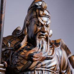 Tượng Quan Công gỗ mun hoa cao 50cm 5 Tượng Quan Công gỗ mun hoa cao 50cm