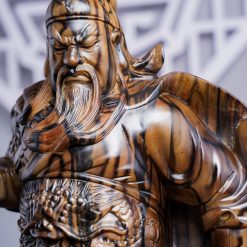 Tượng Quan Công gỗ mun hoa cao 50cm 6 Tượng Quan Công gỗ mun hoa cao 50cm