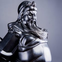 Tượng Quan Công gỗ mun sừng