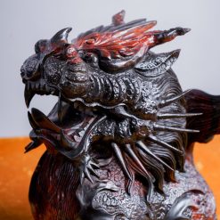 Tượng Song Nghê gỗ trắc 4 Tượng Song Nghê gỗ trắc