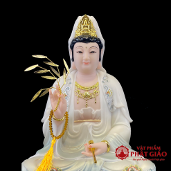 tuong ta ba tam thanh ngoi non nuoc bang bot da son phu quy cao 30cm 40cm 48cm vat pham phat giao la boi 11