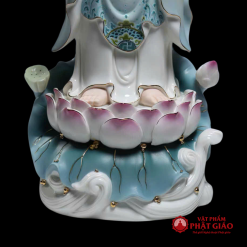 Tượng Tây Phương TamThánh Tịnh Độ Liên Hoa, Chất Liệu Sứ, Cao 40cm, 48cm, 52cm 2 tuong tay phuong tam thanh tinh do lien hoa chat lieu su cao 40cm 48cm 52cm 3