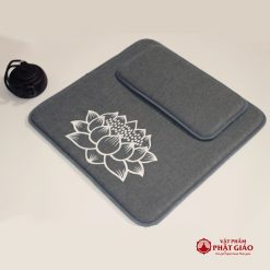 Bộ Đệm Thiền Lễ Phật, Ngồi Tụng Kinh Màu Xám Hoa Sen, Kích Thước 60cm, 70cm, 80cm 5 1 47