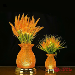 Đèn Bình Bông Lúa Thịnh Vượng Bằng Thủy Lưu Ly, Cao 50cm, 60cm 2 2 11