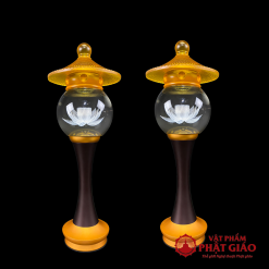 Đèn Cầu Hoa Sen Nắp Ô Lưu Ly Thân Hợp Kim Đồng, Nhiều Kích Thước 2 2 43