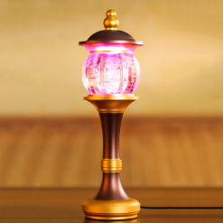 Đôi Đèn LED Thủy Tinh Nắp Ô In Chữ Phúc Chân Đồng, Cao 28cm, 35cm 6 4 34