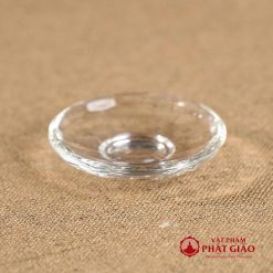 Cốc Nước Thờ Thủy Tinh, Chữ Phật Cao 10cm 5 5 2