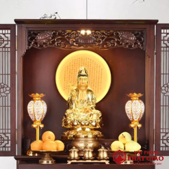Đôi Đèn Lồng Để Bàn Bằng Hợp Kim Mạ Vàng, Cao 42cm 7 5 36