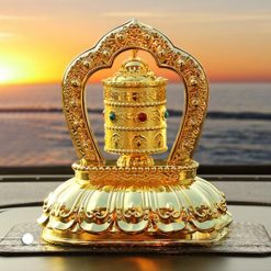 Bánh Xe Cầu Nguyện (Kinh Luân) Dùng Năng Lượng Mặt Trời, Cao 12cm 2 Banh Xe Cau Nguyen Kinh Luan Dung Nang Luong Mat Troi Cao 12cm 1