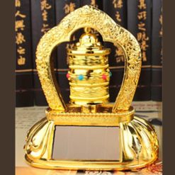 Bánh Xe Cầu Nguyện (Kinh Luân) Dùng Năng Lượng Mặt Trời, Cao 12cm 1 Banh Xe Cau Nguyen Kinh Luan Dung Nang Luong Mat Troi Cao 12cm 2