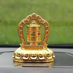 Bánh Xe Cầu Nguyện (Kinh Luân) Dùng Năng Lượng Mặt Trời, Cao 12cm 6 Banh Xe Cau Nguyen Kinh Luan Dung Nang Luong Mat Troi Cao 12cm 4