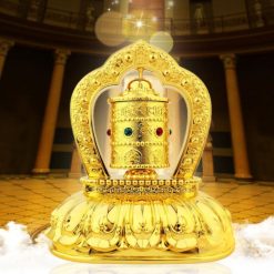 Bánh Xe Cầu Nguyện (Kinh Luân) Dùng Năng Lượng Mặt Trời, Cao 12cm 3 Banh Xe Cau Nguyen Kinh Luan Dung Nang Luong Mat Troi Cao 12cm 7