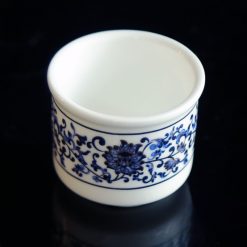 Bo 3 Chen Nuoc Bang Su Trang Hoa Sen Xanh 6